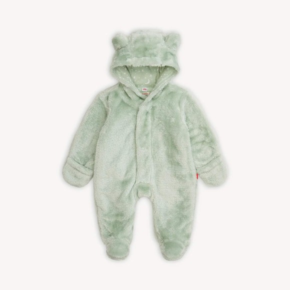 Magnetic Me Other - Magnetic Me Soft Spruce Minky Bear Footie Pajamas 9-12 Months New With Tags